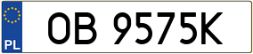 Trailer License Plate